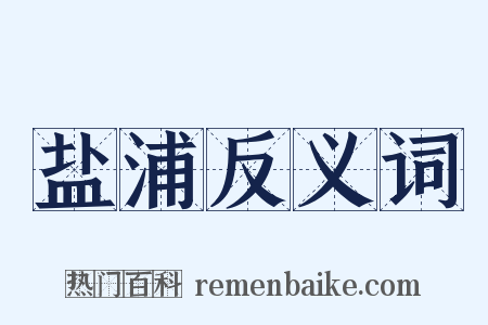 盐浦反义词是什么意思的图片